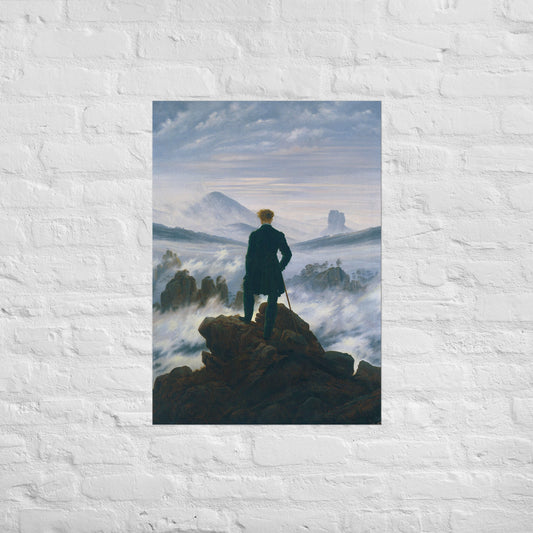 Der Wanderer über dem Nebelmeer | Poster