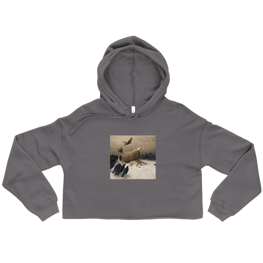 Anguish Crop Hoodie